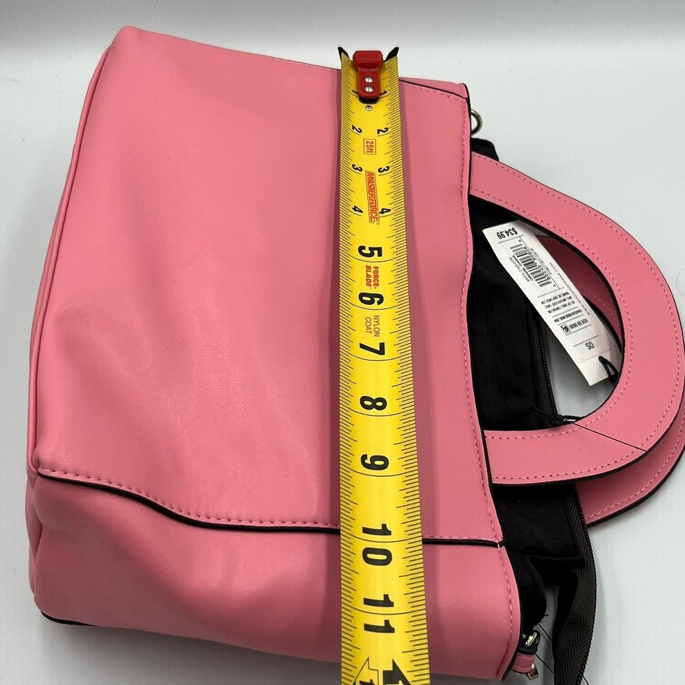 Who What Wear Satchel Handbag Womens OS Chateau Rose Pink Brand New Modern Chic - Picture 7 of 9